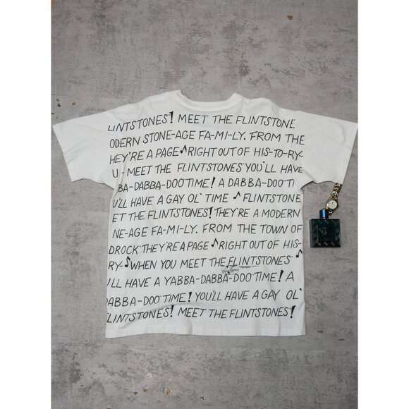 Rare Vintage 1994 Flintstones All Over Print Graphic T - Picture 4 of 4